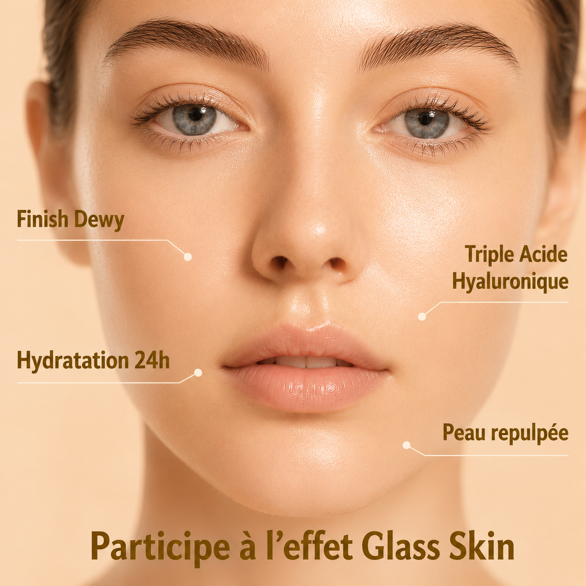 Sérum Solaire Invisible SPF50+, Hydratant et  Peau Sensible